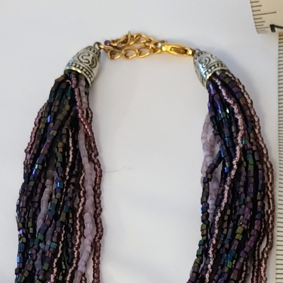 𝐕𝐭𝐠.𝐌𝐮𝐥𝐭𝐢𝐒𝐭𝐫𝐚𝐧𝐝 𝐏𝐮𝐫𝐩𝐥𝐞 𝐁𝐞𝐚𝐝𝐞𝐝 𝐍𝐞𝐜𝐤𝐥𝐚𝐜𝐞 + - Picture 4 of 11